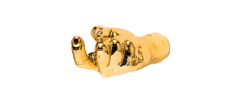 Gold hand for the BCN Design Festival.