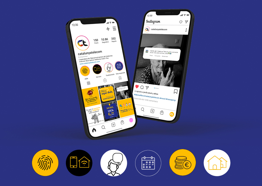 Content for Catalunya Telecom's social media.