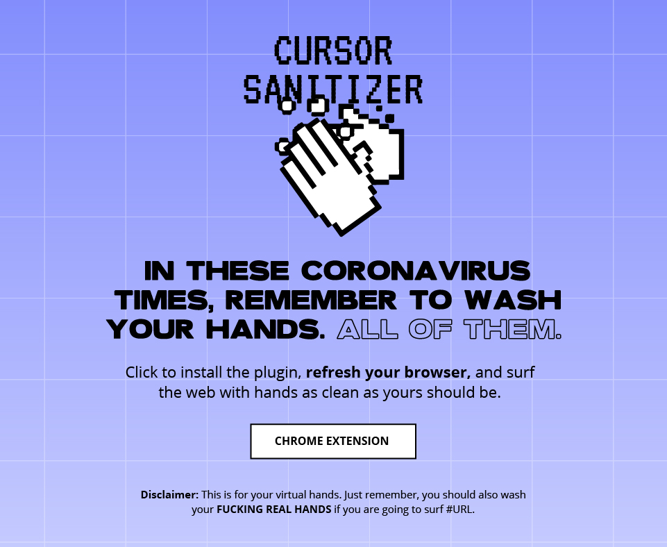 Landing page of the Custom Sanitizer project.