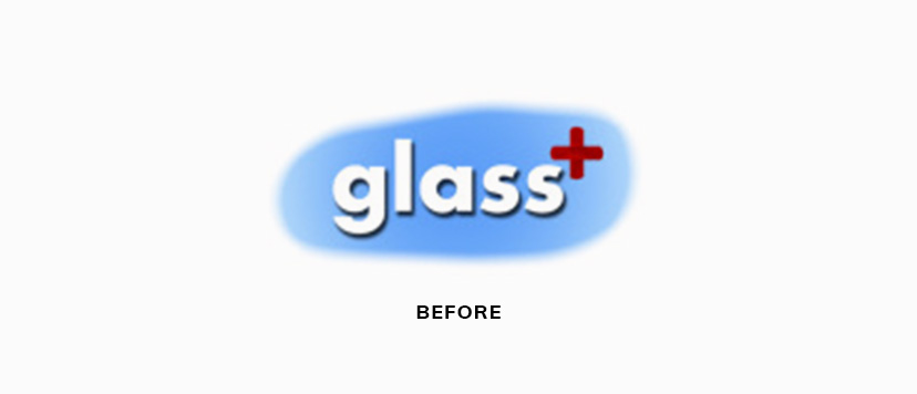 Old Glass +Plus logo.